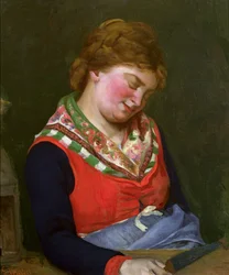 Paysanne endormie, 1853